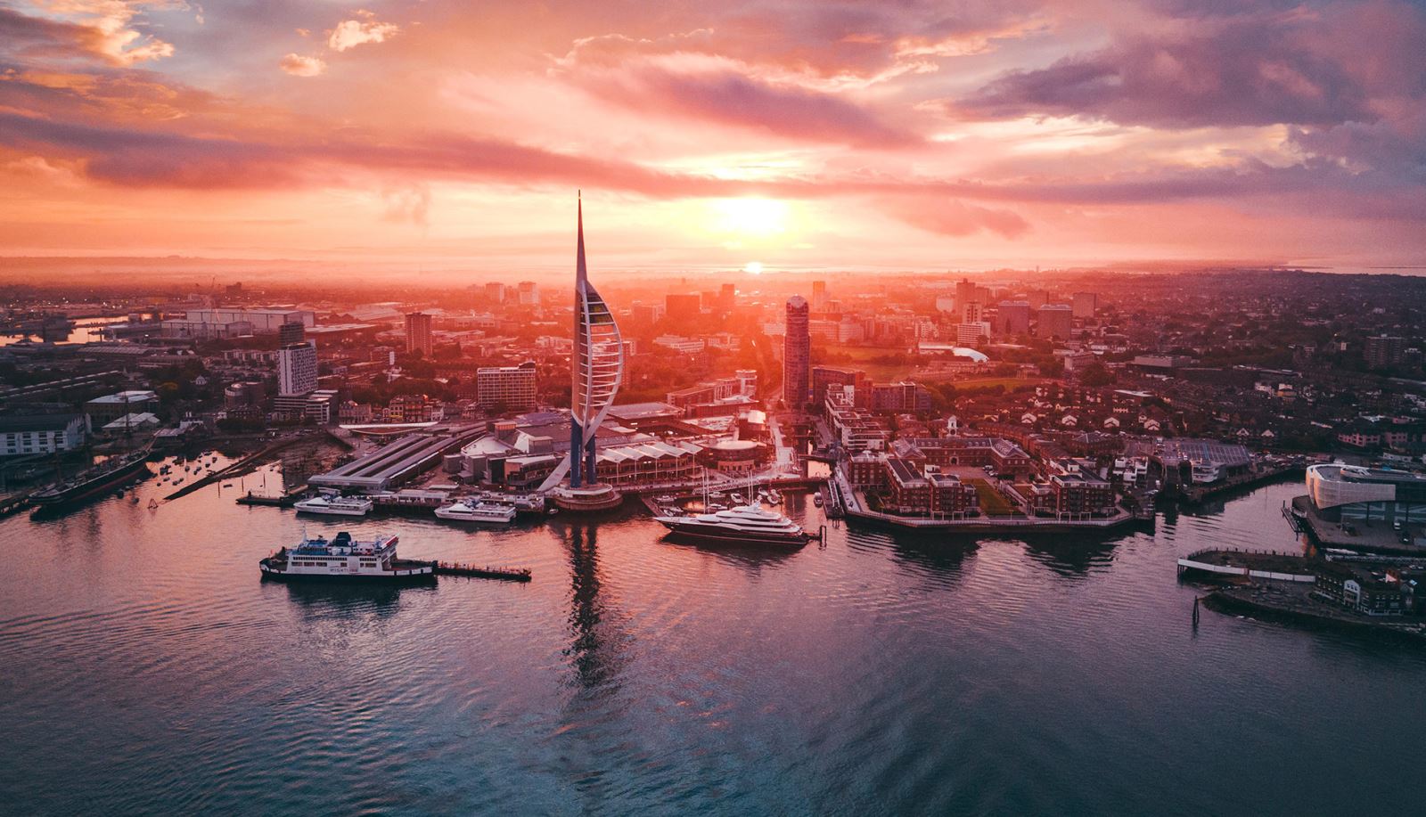 Sunrise over Portsmouth